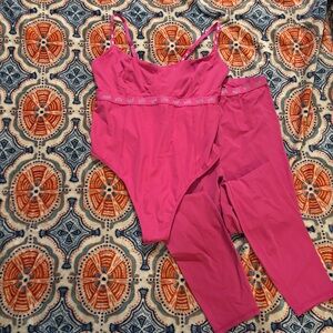 YITTY Pink Bodysuit and Leggings Set